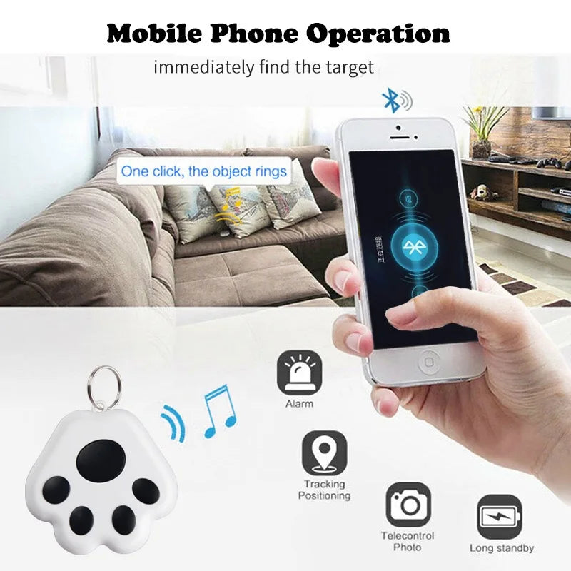 Mini Bluetooth GPS Smart Tracker with Anti-Loss Reminder - Pets, Kids & Keys