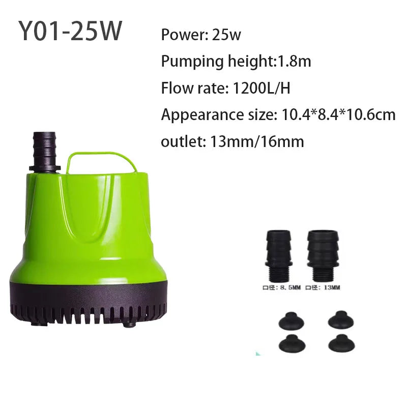 Submersible Water Pump for Aquarium, Pond & Fountain (Multi-Flow)