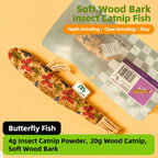 Cork Fish-Shaped Cat Bite Toy — Teeth Grinding & Claw Relief Interactive Play Toy