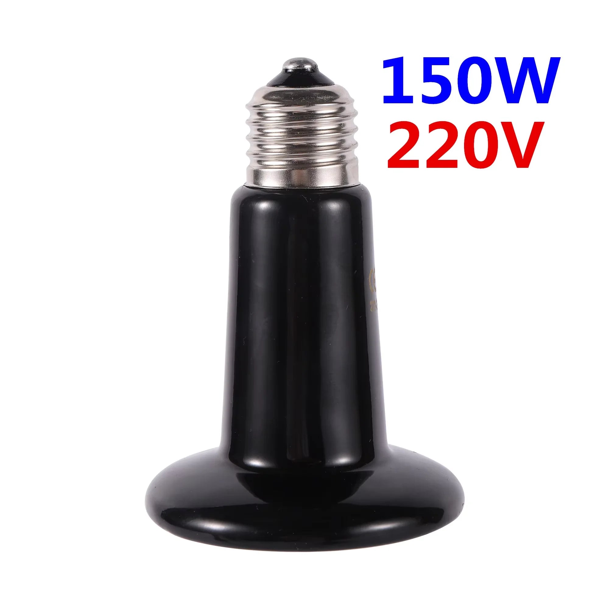Far-Infrared Ceramic Heat Lamp — Dual-Voltage No-Light Heater, 25W-200W