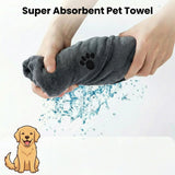 Quick-Dry Microfiber Pet Bath Towel — Super Absorbent, 100 x 50cm