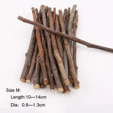 Natural Apple Wood Chew Sticks — Teeth Grinding Sticks for Small Pets