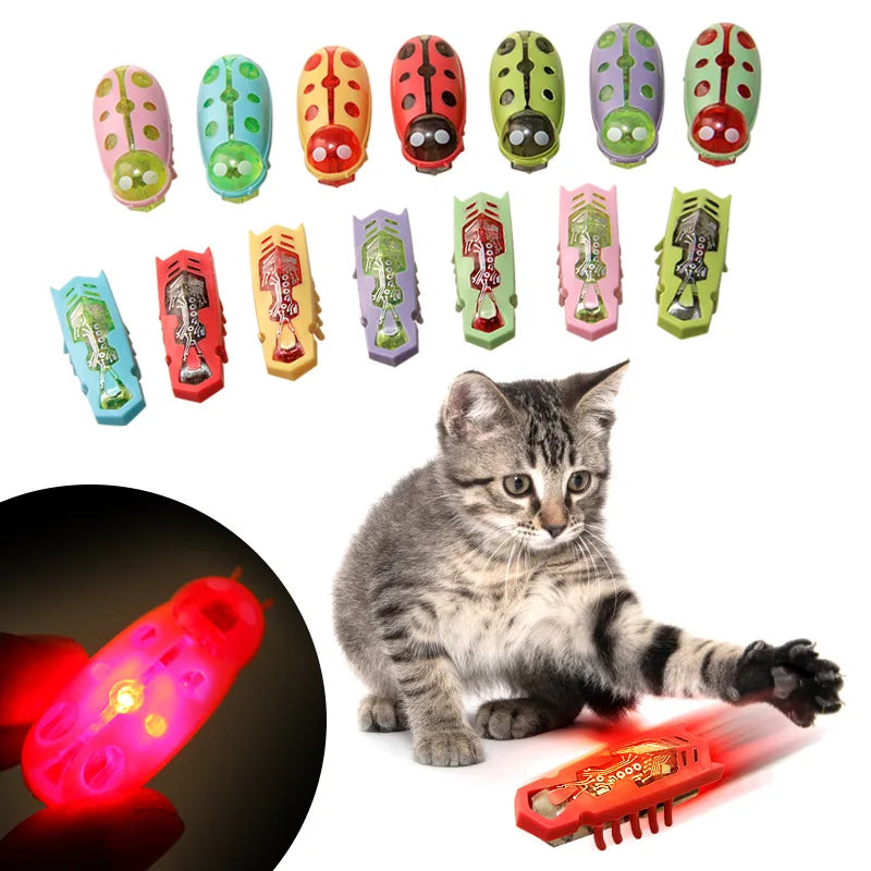 Electric Walking Mouse & Insect Cat Toy — Automatic Steering Prey-Chase Toy