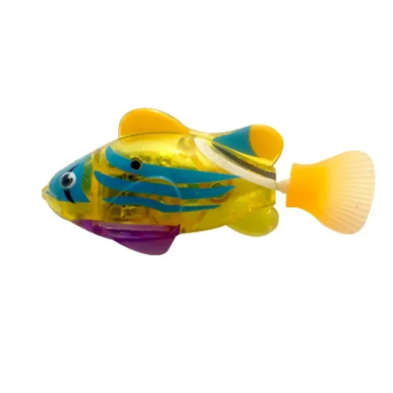 LED Swimming Robot Fish Cat Toy