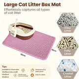 Double Layer Cat Litter Mat (Non-Slip Big Filter Mat)