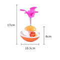 Self-Righting Feather Tumbler Cat Toy — Wobble & Bell Kitten Toy