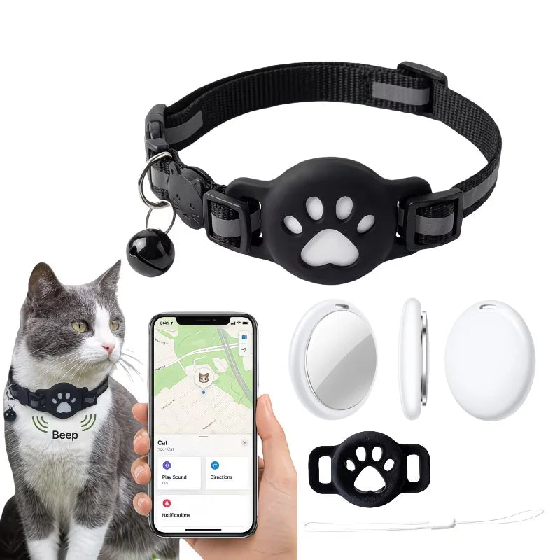 No Monthly Fee Find My GPS Cat & Dog Collar Tracker - Waterproof
