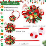 Christmas Dog Bowtie with Bell 50-Pack (Pet Grooming Accessory)