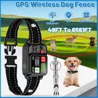 Orcleab IP67 Waterproof GPS Wireless Electric Fence for Dogs - Adjustable Outdoor