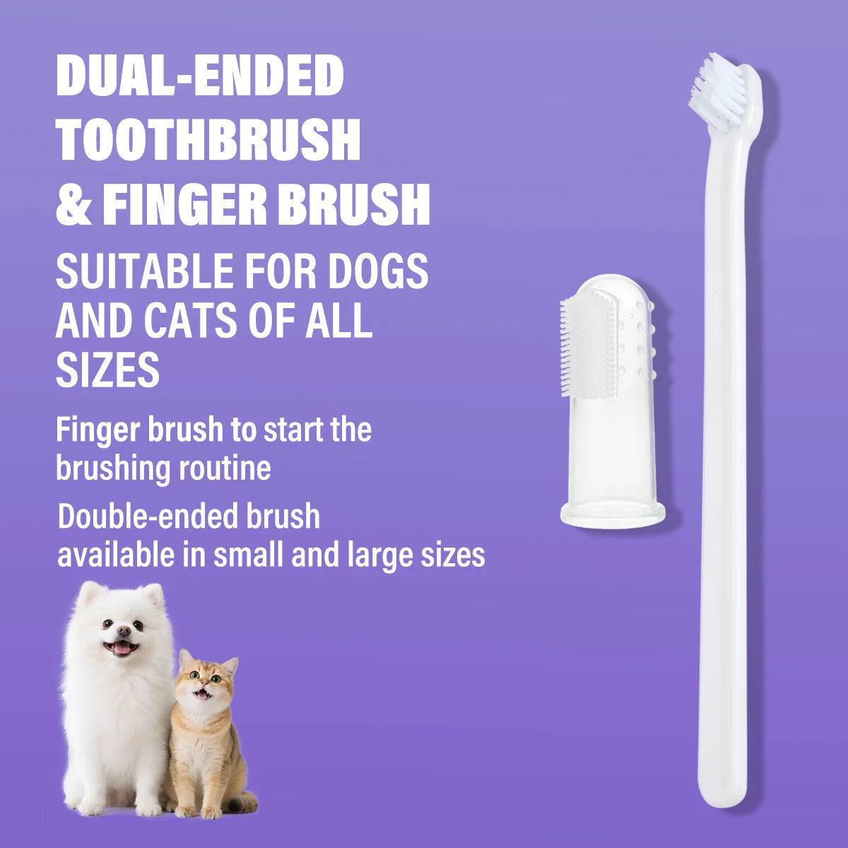 Enzymatic Dental Care Kit with Finger Brush — Roast Chicken Flavor