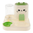2-in-1 Automatic Pet Feeder Bowl (Detachable, Travel, Cats & Rabbits)