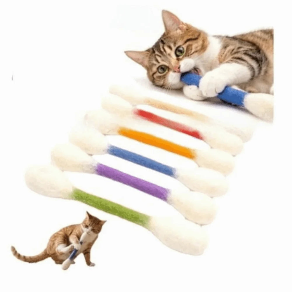 Cotton Swab Cat Chew Toys (6-Pack)