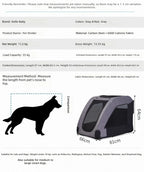 Large High-Capacity Foldable Pet Stroller for Injured & Elderly Cats & Dogs