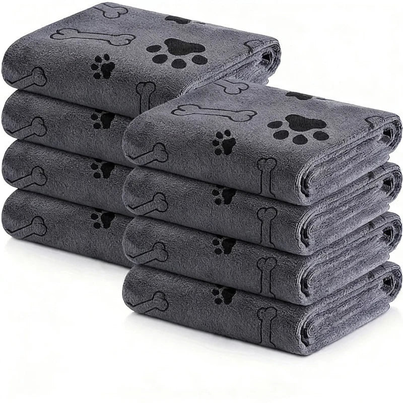 Quick-Drying Microfiber Dog Towel — Super Absorbent Bath Towel