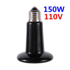 Ceramic Infrared Heat Lamp for Reptiles — No-Light Heating Bulb, 110V/220V, 25W–200W
