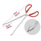 Stainless Steel Reptile Feeding Tongs — 15" Anti-Slip Snake Tweezers