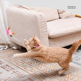 Feather Teaser Wand with Bell & Collar — Interactive Cat Training Set