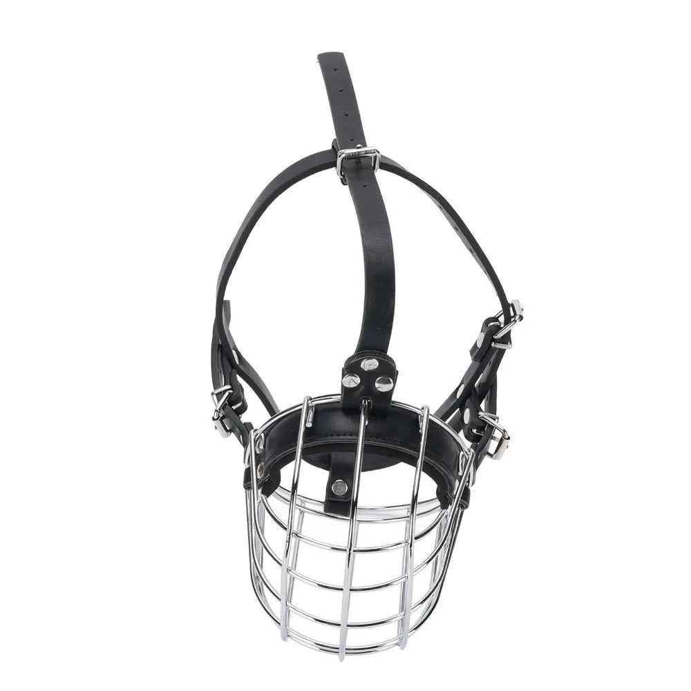 Metal Basket Dog Muzzle (Vet Visits, Anti-Scavenge, Easy Clean)