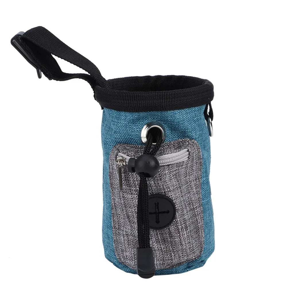 Linen Dog Waist Pack Treat Pouch (Adjustable, Water-Resistant, Cotton)