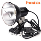 Clip-On Reptile Lamp Holder — Adjustable E27 Basking Fixture
