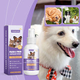 Waterproof Flea & Tick Repellent Spray — Natural Formula for Dogs & Cats