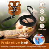 Reptile Leash & Harness Set — 3 Adjustable Sizes for Bearded Dragons