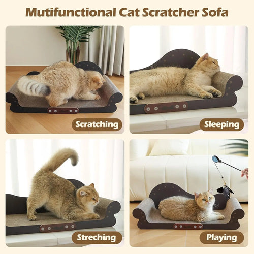 26-Inch Cardboard Cat Scratching Board Lounge Pad