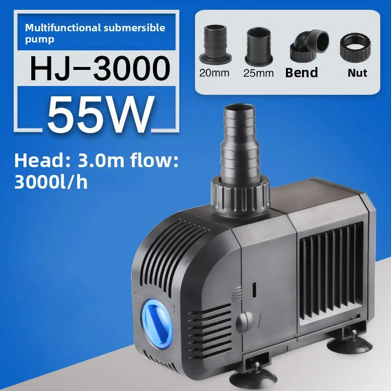 HJ Series Submersible Fountain Pump (500–3000L/H, Adjustable Flow)