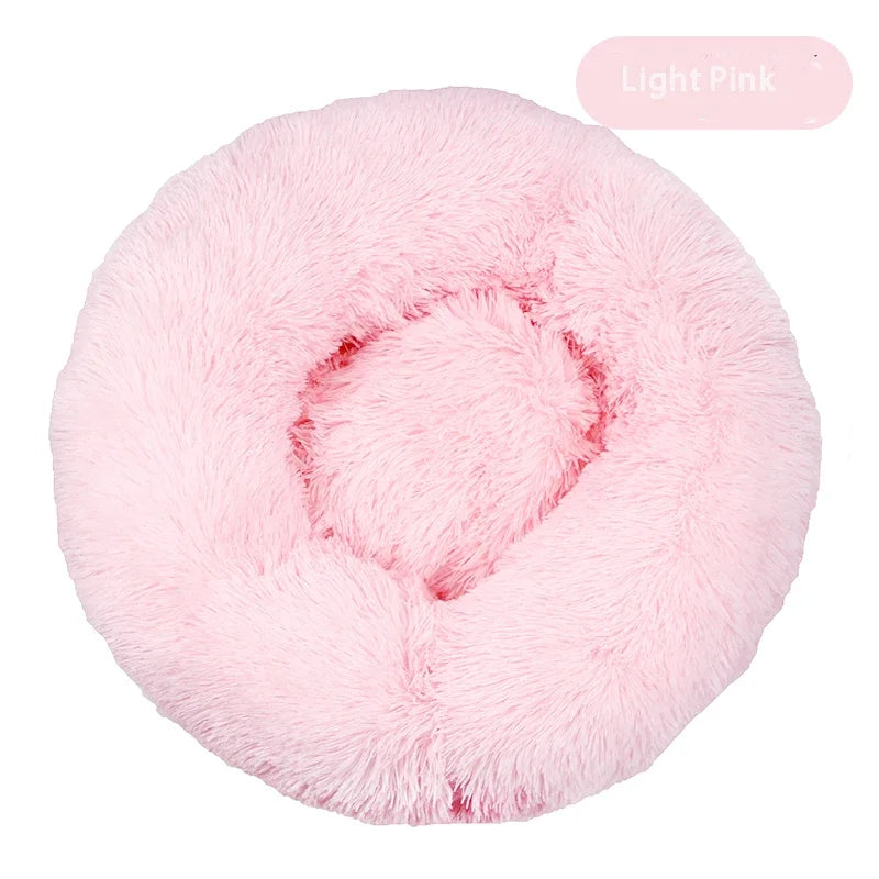Round Plush Dog Bed
