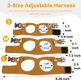 Bearded Dragon Harness & Leash Set — Adjustable Soft Leather Vest
