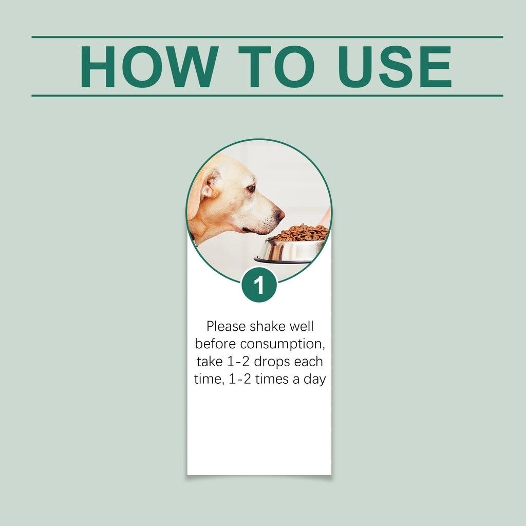 Pet Anxiety-Relief Soothing Drops — Easy-to-Feed Calming Supplement