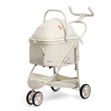 High-value Pet Stroller Lightweight and foldable Detachable Pet Stroller Car Pet Basket Outdoor Cat and Dog Travel Stroller