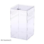 Acrylic Reptile Breeding Box — Ventilated Enclosure for Spiders & Small Reptiles