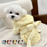 Full-Body Wrap Pet Bathrobe — Soft Quick-Drying Towel for Dogs & Cats