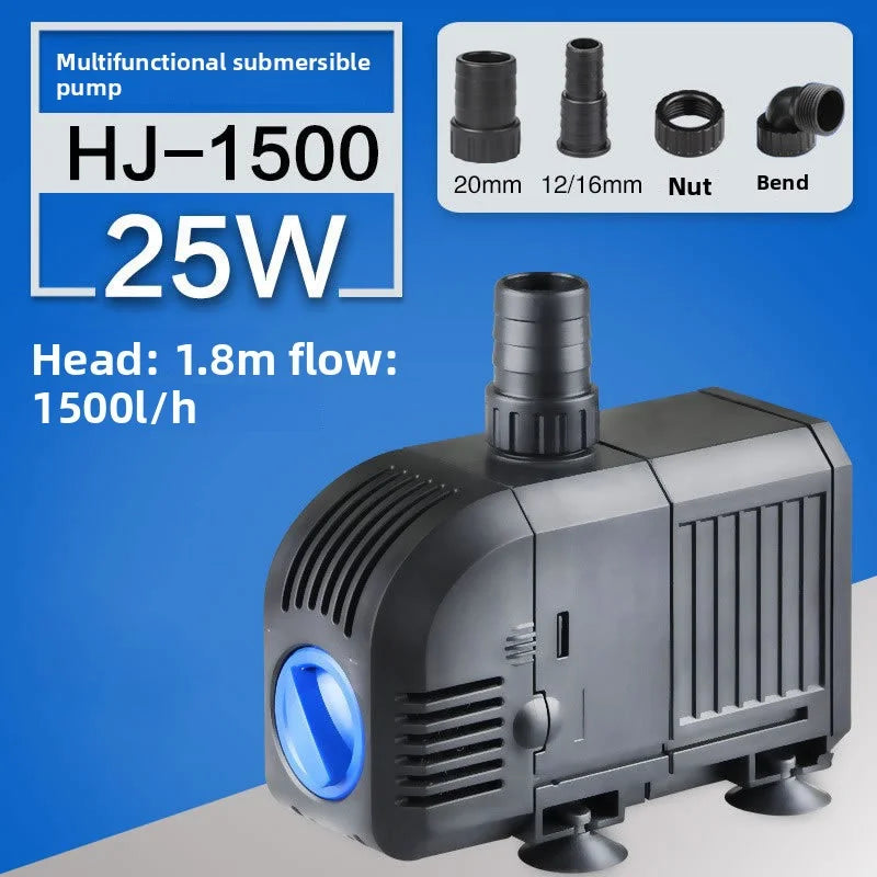 HJ Series Submersible Fountain Pump (500–3000L/H, Adjustable Flow)