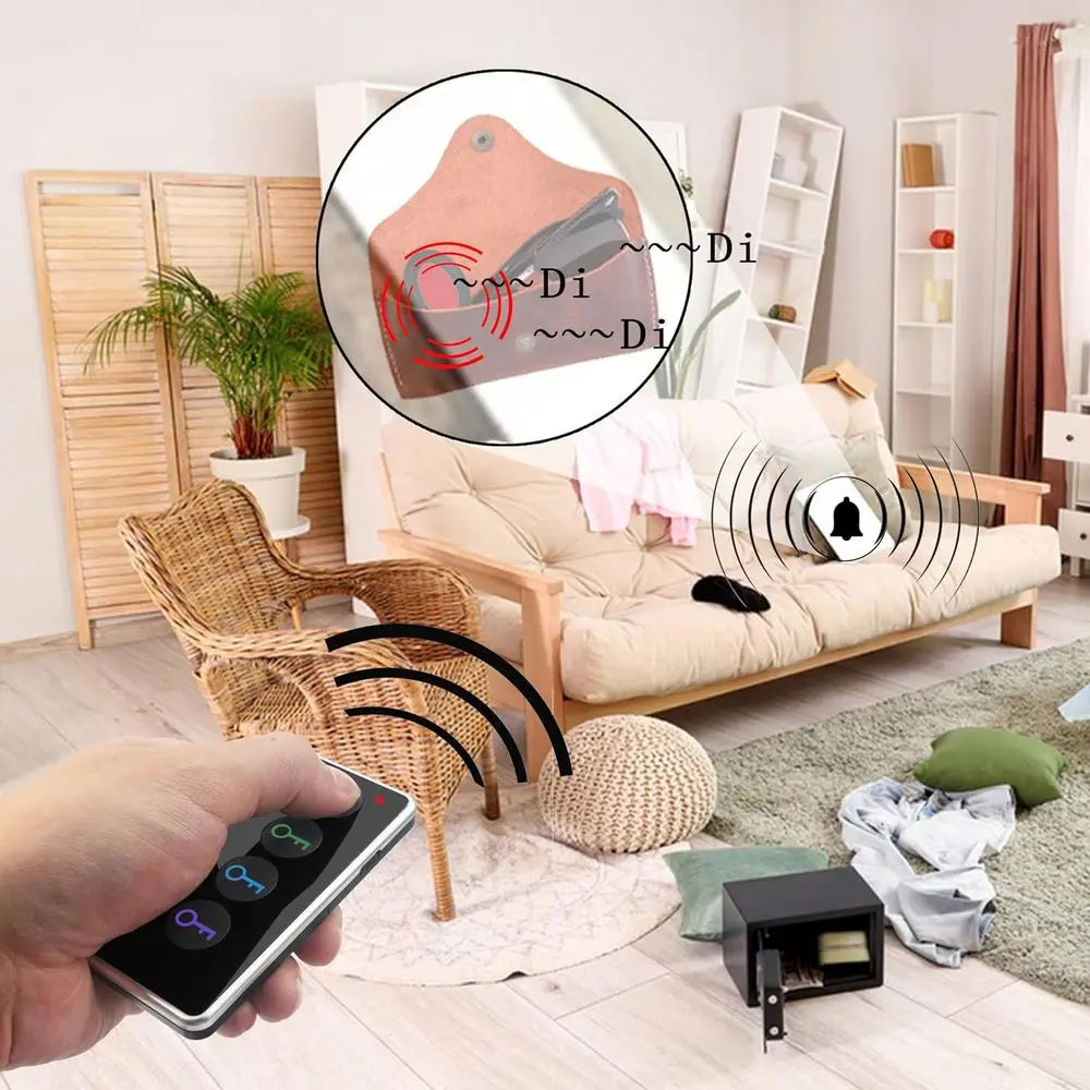 Wireless Locator Set - 80dB Alarm & Flashlight, 131ft Range, 4 Receivers