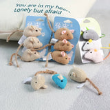 Fleece Catnip Mouse Toy — Teeth-Cleaning Play Toy for Kittens