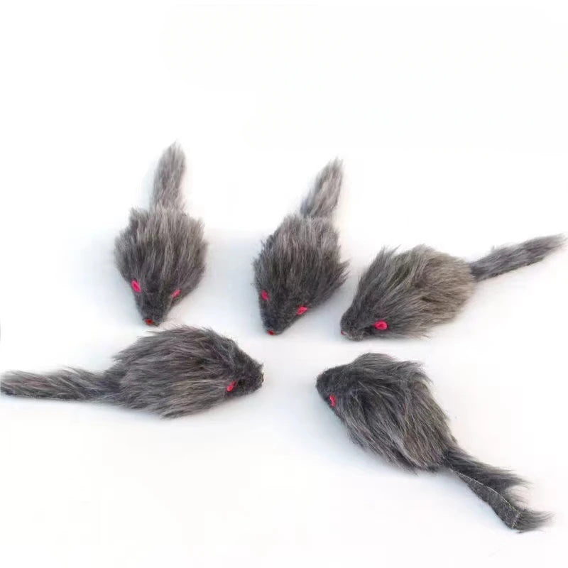Plush Long-Tail Mouse Cat Toy
