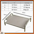 Elevated Cooling Dog Cot Bed, Moisture-Proof & Washable