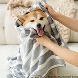 Full-Body Dog Bathrobe — Super Absorbent Fast-Drying Wrap Towel