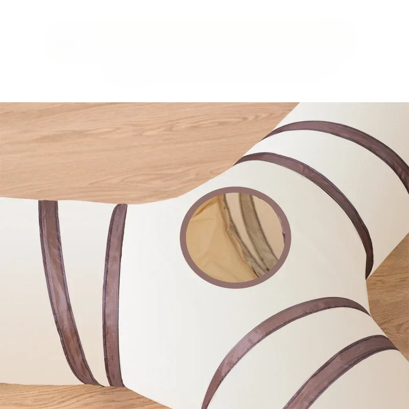 Foldable Crinkle Cat Play Tunnel