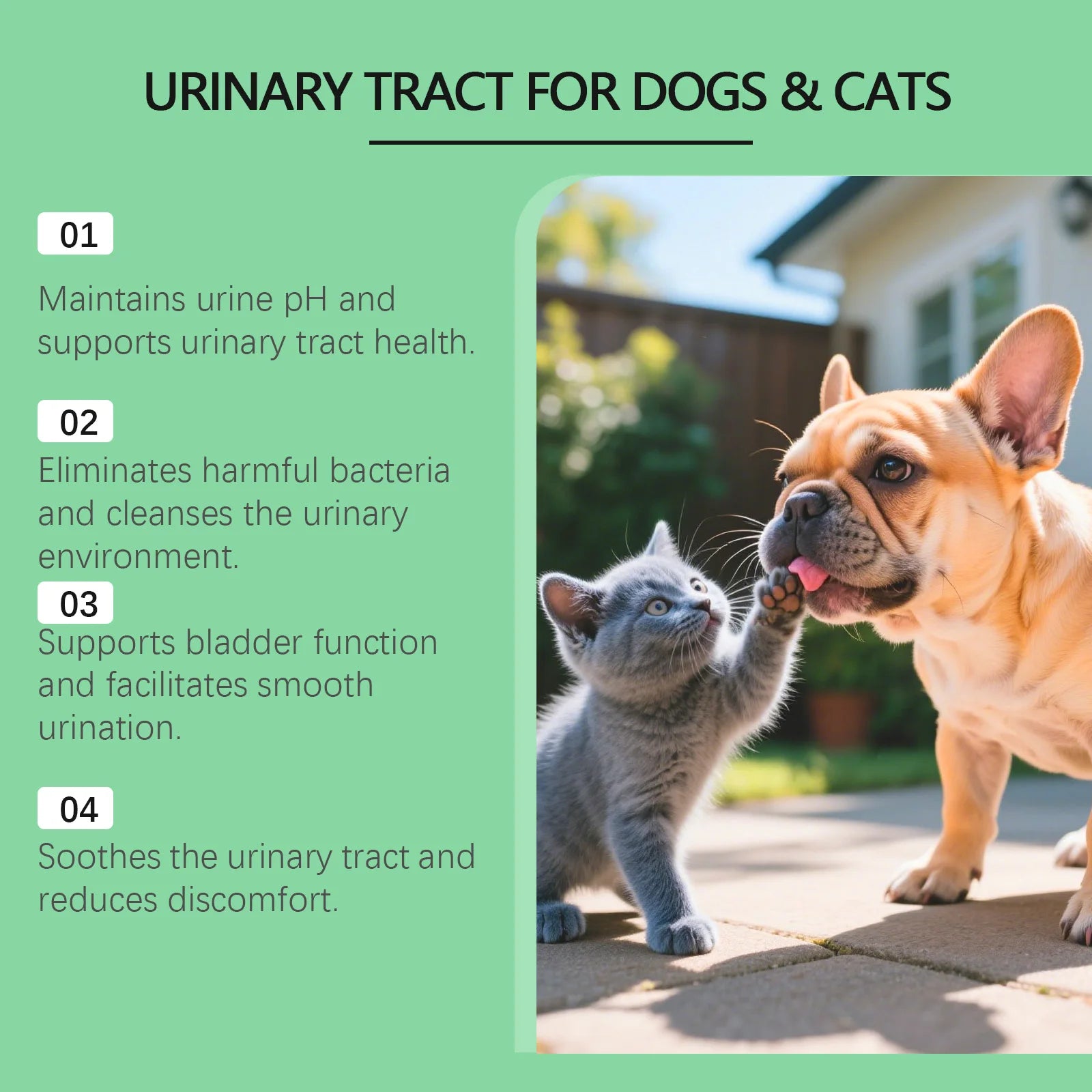 Pet Urine pH Maintenance Drops — Gentle Daily Bacteria-Reducing Formula