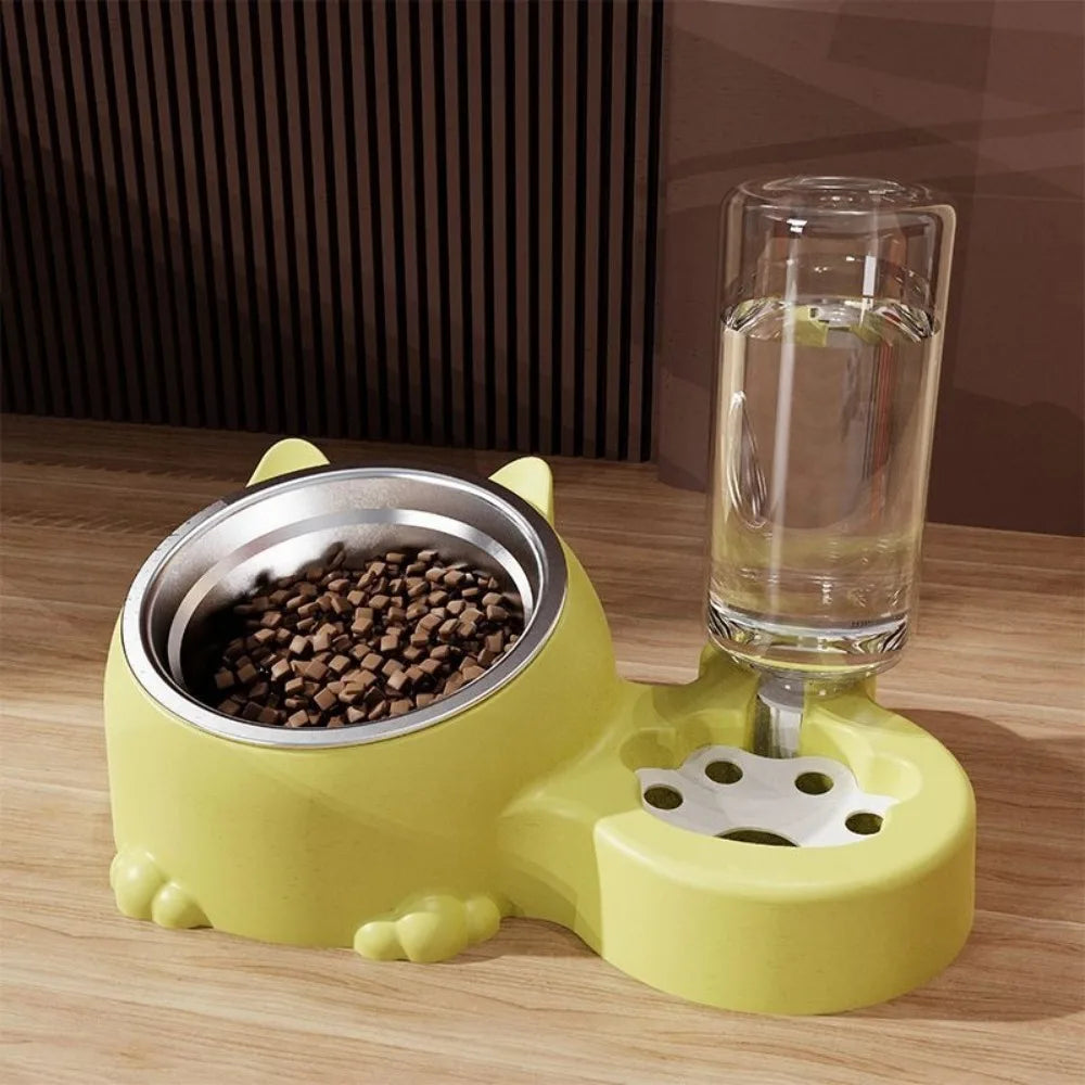 2-in-1 Auto Pet Feeder Bowl (Cage Hanging, Detachable, Large Capacity)