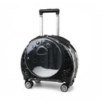 Transparent Space Capsule Pet Backpack & Luggage Bag — Large Capacity Multi-Purpose Carrier for Cats & Small Dogs
