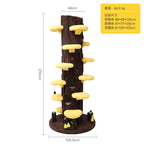Floor-to-Ceiling Cat Tree with Jumping Platforms