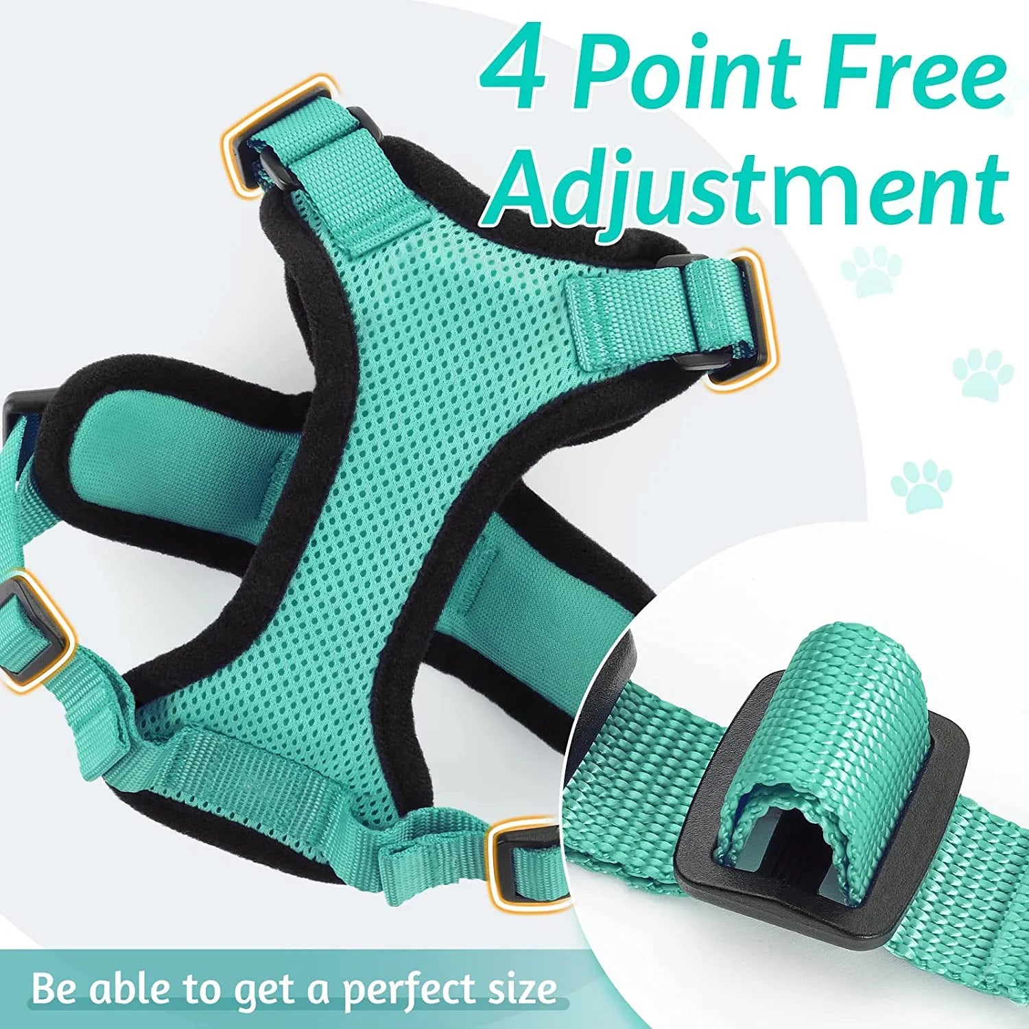 Anti-Escape Kitten Harness & Leash Set — Lightweight Breathable Vest