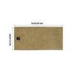 Embroidered Microfiber Pet Bath Towel — Soft, Absorbent, Multiple Sizes