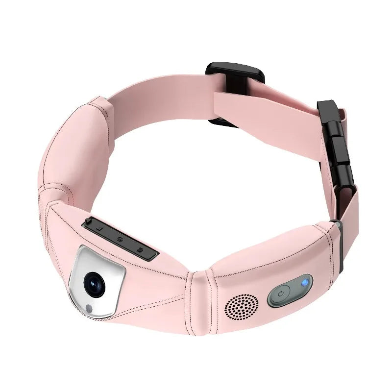 4G 4K Smart Pet Collar Camera with AI Voice Commands, Health Alerts & IP67 GPS Tracker