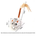 Realistic Plush Mouse Cat Toy — Wagging Tail Prey Toy for Indoor Play