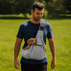 Double-Sided Pet Crossbody Carrier Bag (Large Capacity, Safety Harness)